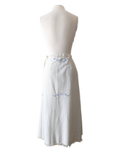 Upcycled Embroidered Tablecloth Wrap Skirt