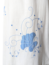 Upcycled Embroidered Tablecloth Wrap Skirt