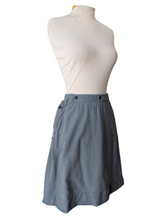 Hussein Chalayan Blue Grey Cotton Skirt