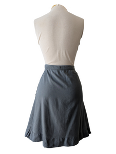 Hussein Chalayan Blue Grey Cotton Skirt