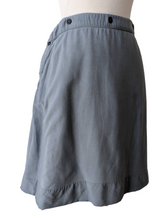 Hussein Chalayan Blue Grey Cotton Skirt