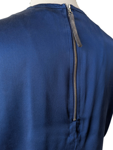 Helmut Lang Teal Blue Silk Top As-Is