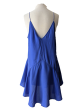 Zimmerman Royal Blue Silk Spaghetti Strap Mini Dress