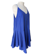 Zimmerman Royal Blue Silk Spaghetti Strap Mini Dress