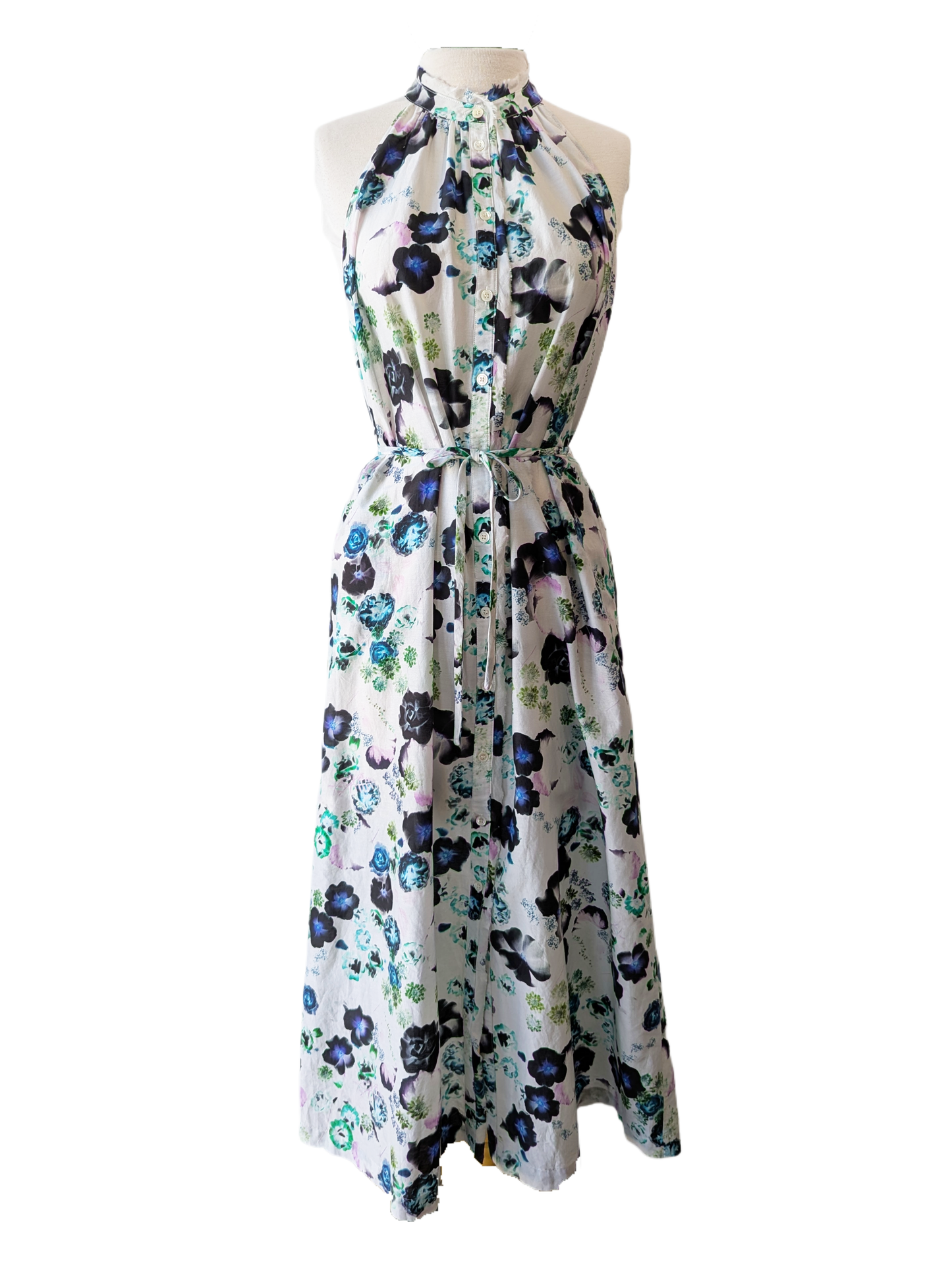 raquel allegra halter dress Raquel Allegra Satin Halter Dress - Black