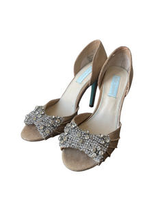 Betsey Johnson Rhinestone Glam Heels