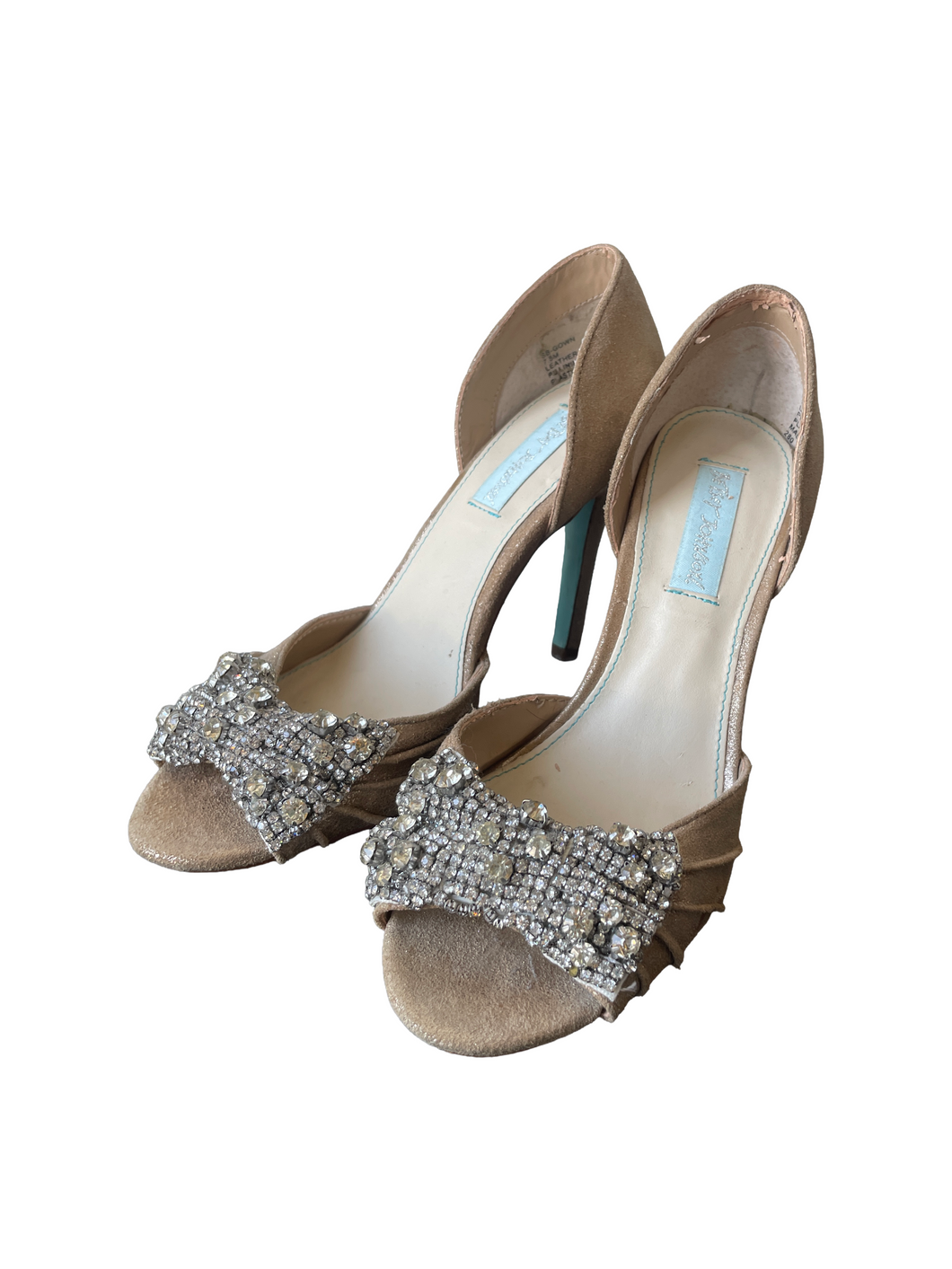 Betsey Johnson Rhinestone Glam Heels