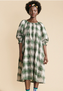 Hansel from Basel Flora Plaid Dress