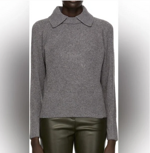 Proenza Schouler Grey Collared Sweater