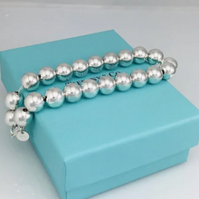 Tiffany & Co. Sterling Silver HardWear Ball 10mm Medium Bracelet