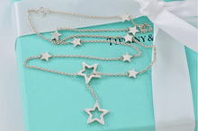 Tiffany & Co. Silver Star Lariat 18" Chain Necklace