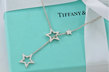 Tiffany & Co. Silver Star Lariat 18" Chain Necklace