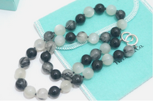Tiffany & Co. Silver Paloma Picasso Onyx Moonstone & Quartz Necklace 18"