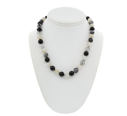 Tiffany and Co Rare Paloma Picasso Moonstone Onyx Quartz necklace