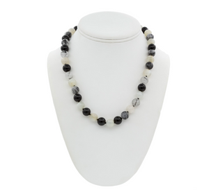 Tiffany and Co Rare Paloma Picasso Moonstone Onyx Quartz necklace