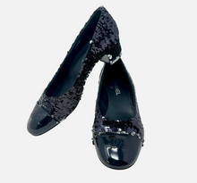 Chanel 2021 Black and Silver Reversible Sequin Pumps