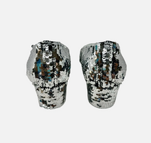 Chanel 2021 Black and Silver Reversible Sequin Pumps