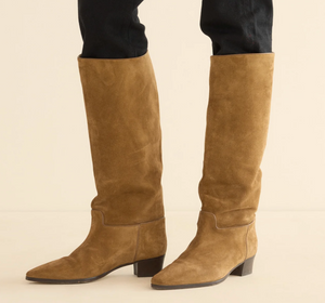 DOEN Brown Suede Riviera Boot 40