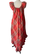 Vintage Barbara Winters for Periphery Ruffly Red Plaid Dress