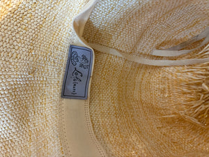 Lola Hats Woven Straw Fedora with Maroon Band