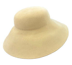 Matsuda Cream Felted Wool Hat