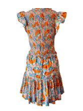 Sea New York Orange and Aqua Print Dress