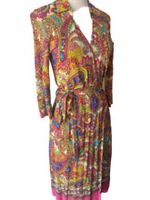 Dolce & Gabbana Pink Paisley Wrap Dress