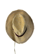 Lola Hats Woven Straw Fedora with Maroon Band