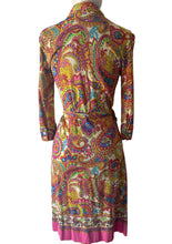 Dolce & Gabbana Pink Paisley Wrap Dress