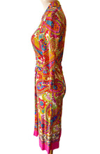 Dolce & Gabbana Pink Paisley Wrap Dress