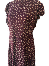 Christy Dawn Maroon Floral Maxi Dress