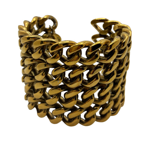 Stella McCartney Gold Cuban Chain Cuff