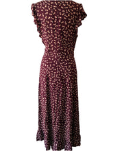 Christy Dawn Maroon Floral Maxi Dress
