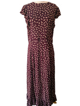 Christy Dawn Maroon Floral Maxi Dress