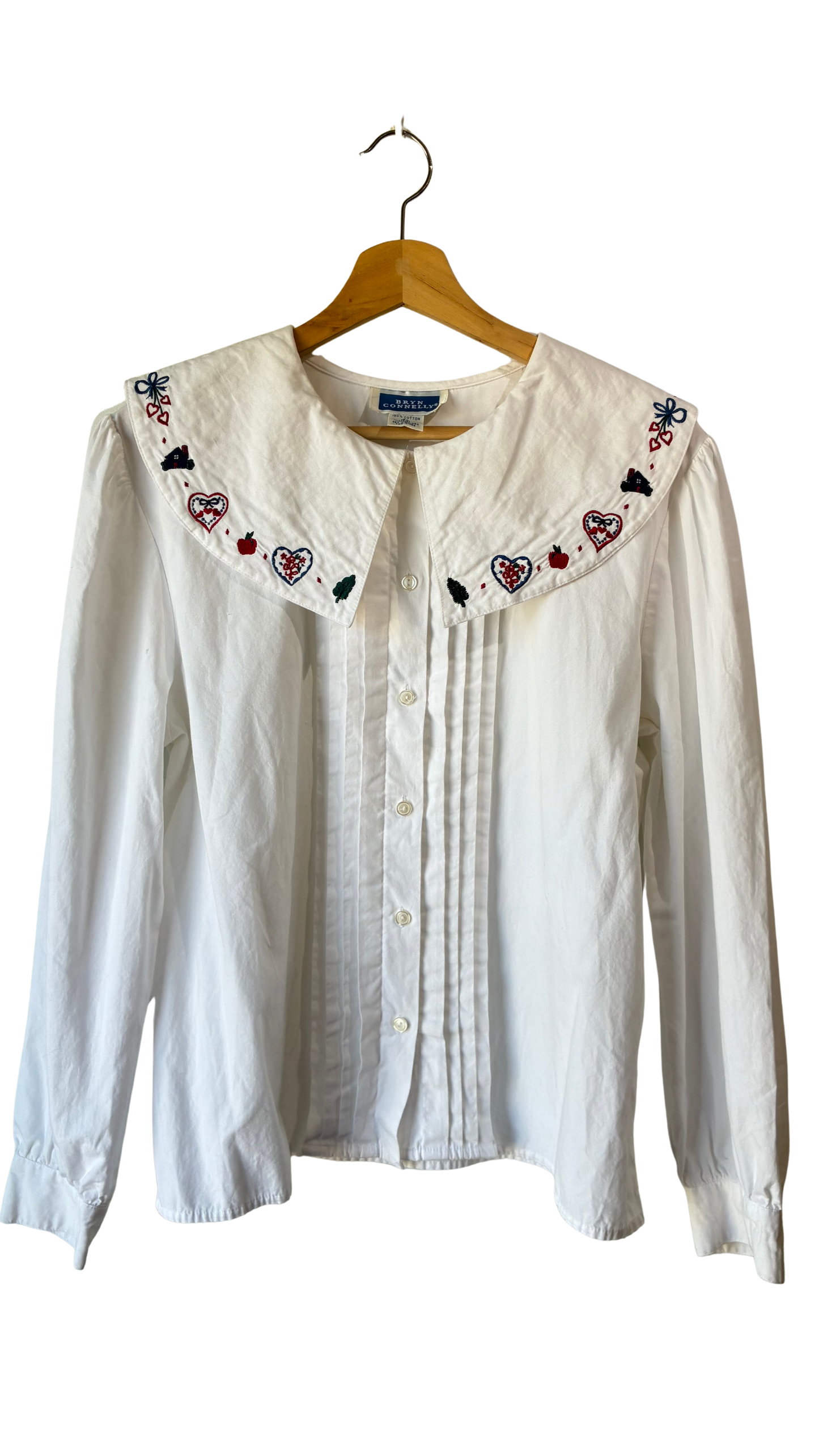 Vintage Bryn Connelly Embroidered Shirt - The Curatorial Dept.