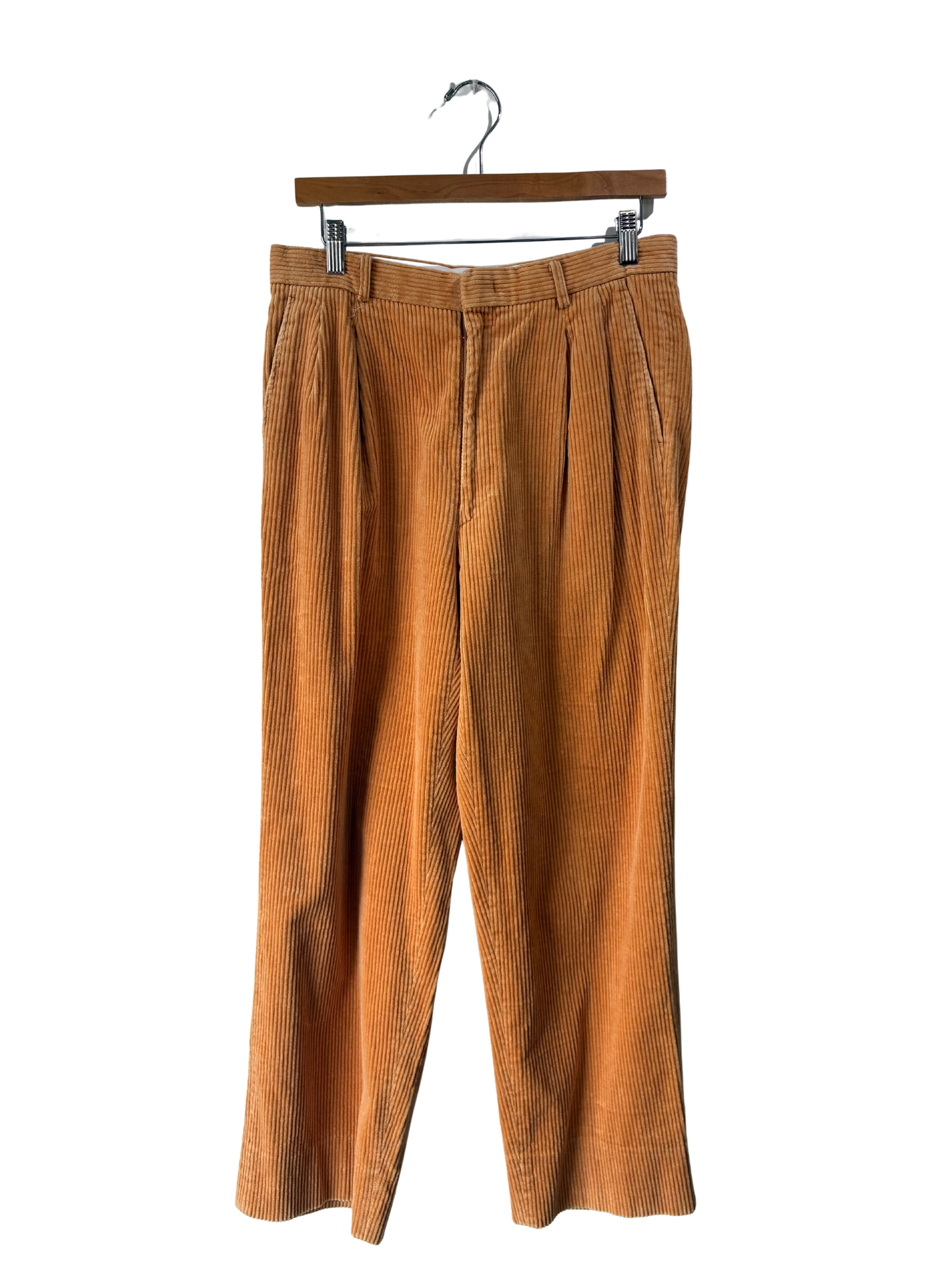 Spasso Yellow Wide Wale Corduroy Pants - The Curatorial Dept.