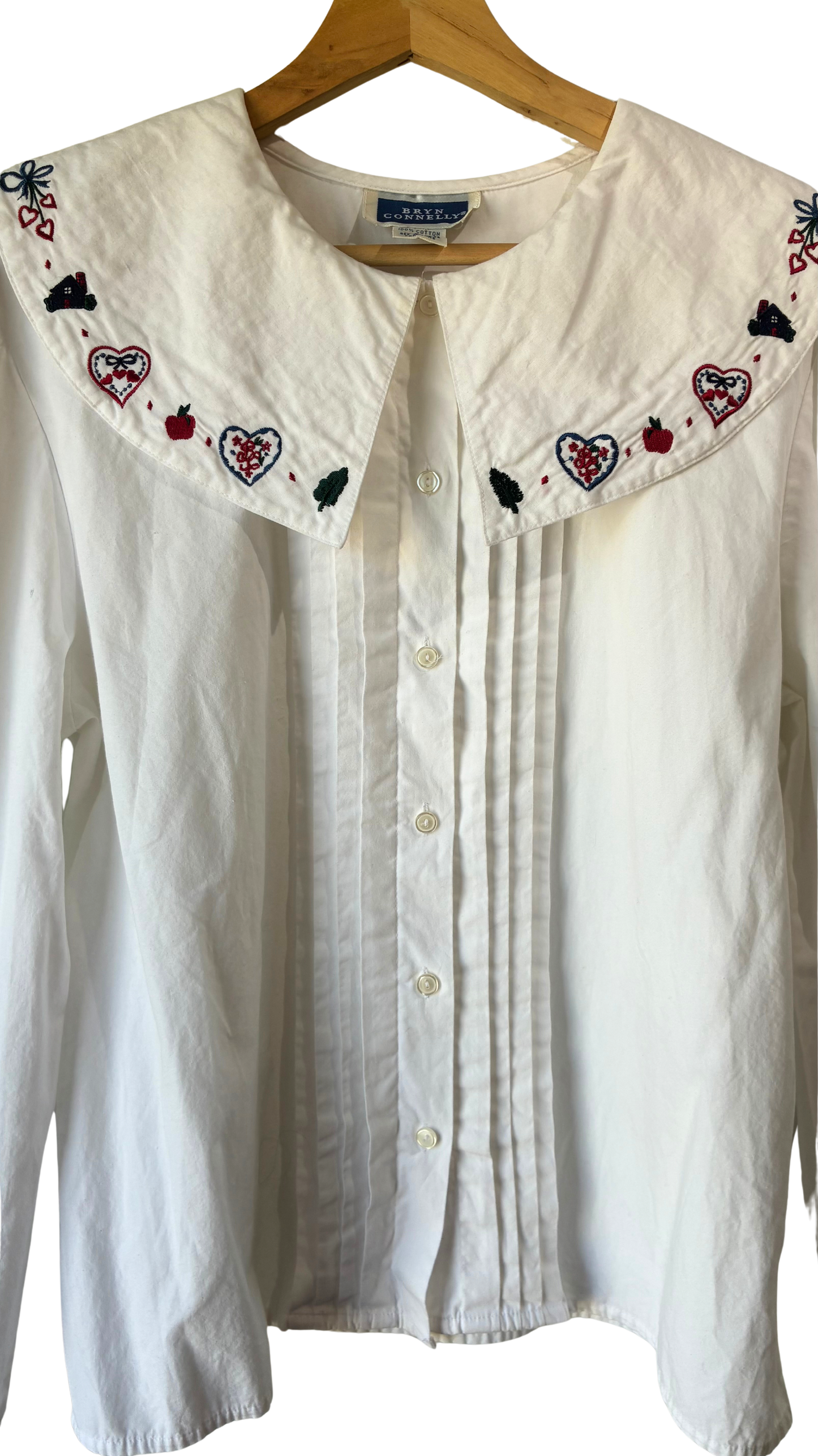Vintage Bryn Connelly Embroidered Shirt - The Curatorial Dept.