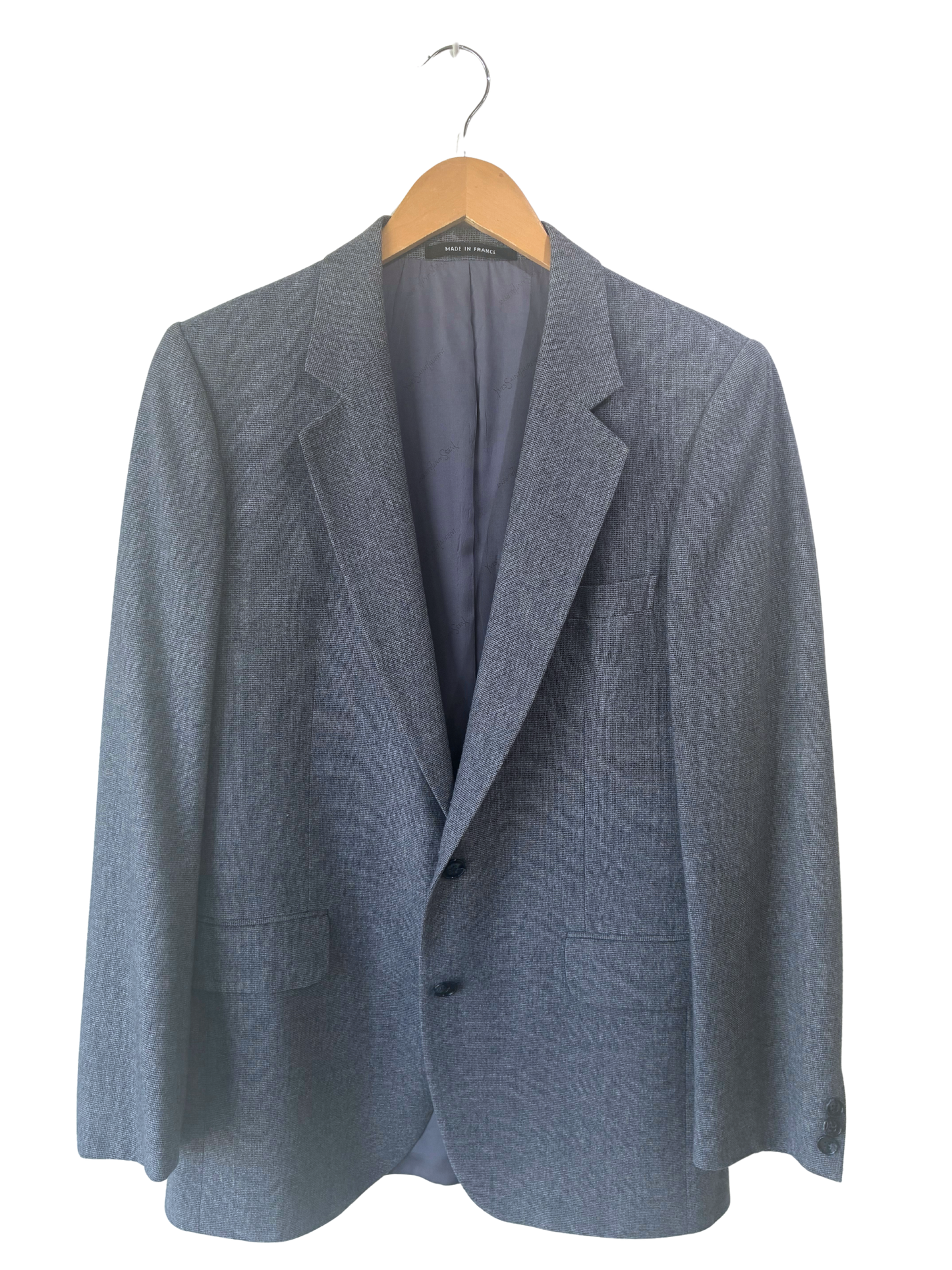 Vintage Yves Saint Laurent Blue Blazer - The Curatorial Dept.