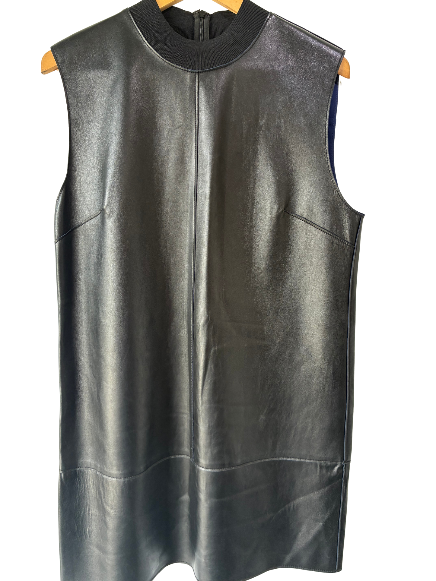 Philip Lim Black Leather Fringe Dress - The Curatorial Dept.