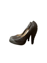 Vintage Christian Dior Grey Platform Heels 7.5/8