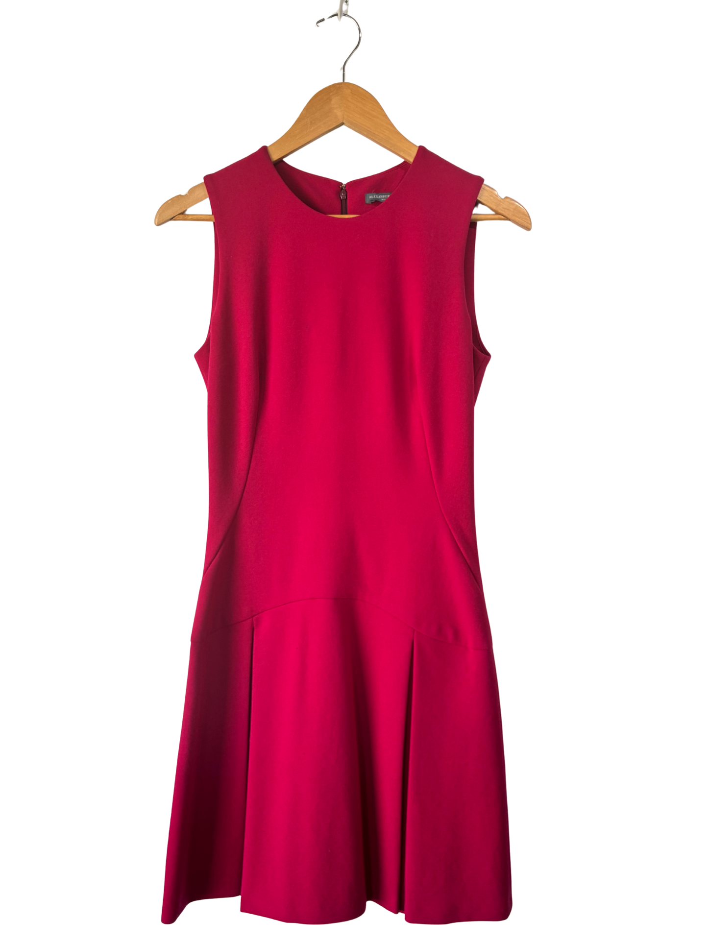 Alexander McQueen Raspberry Wool Dress - The Curatorial Dept.