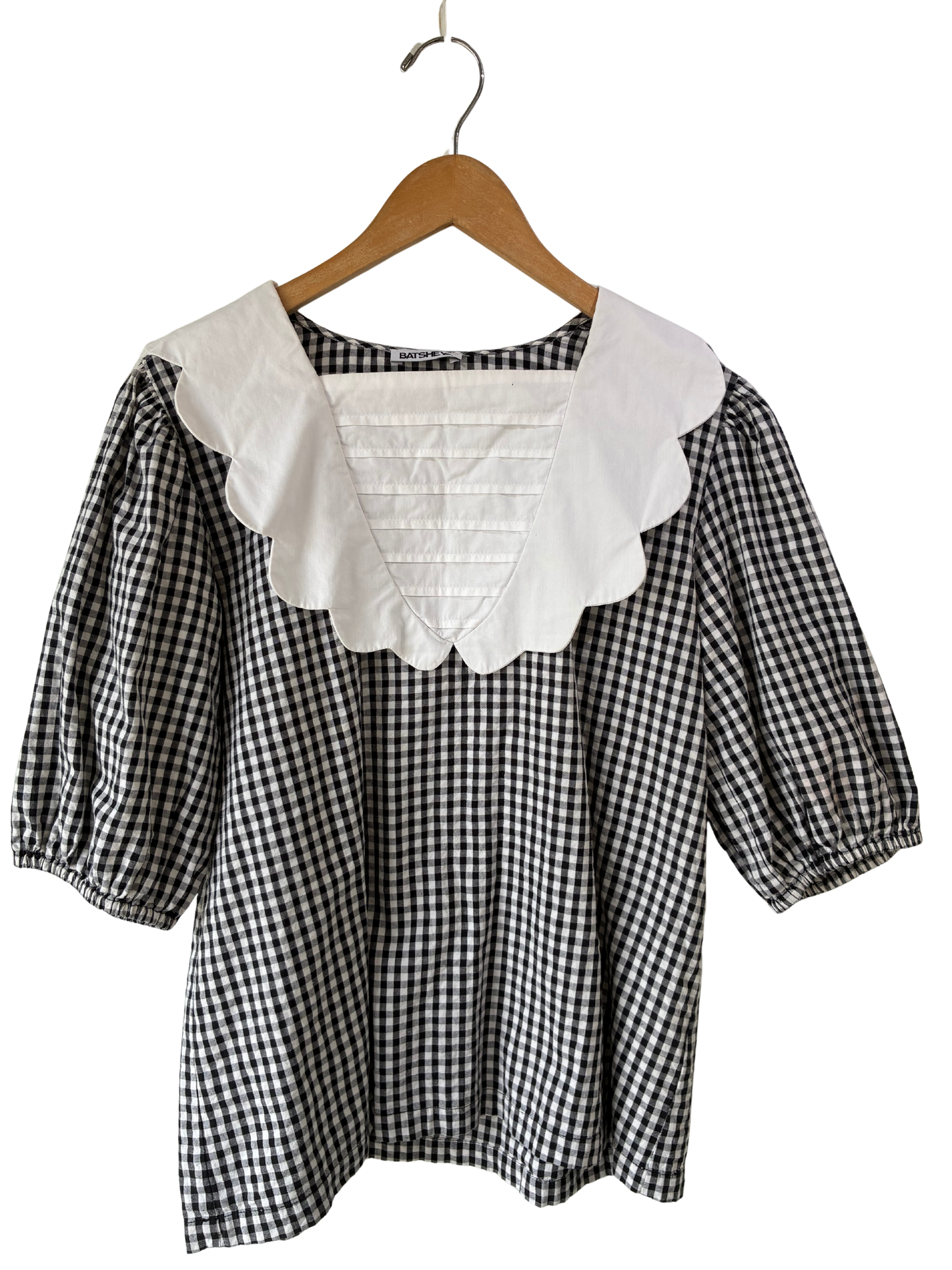 Batsheva Black and White Gingham Top - The Curatorial Dept.