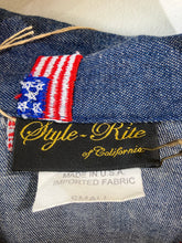 Vintage Style-Rite Denim Jacket with American Flags