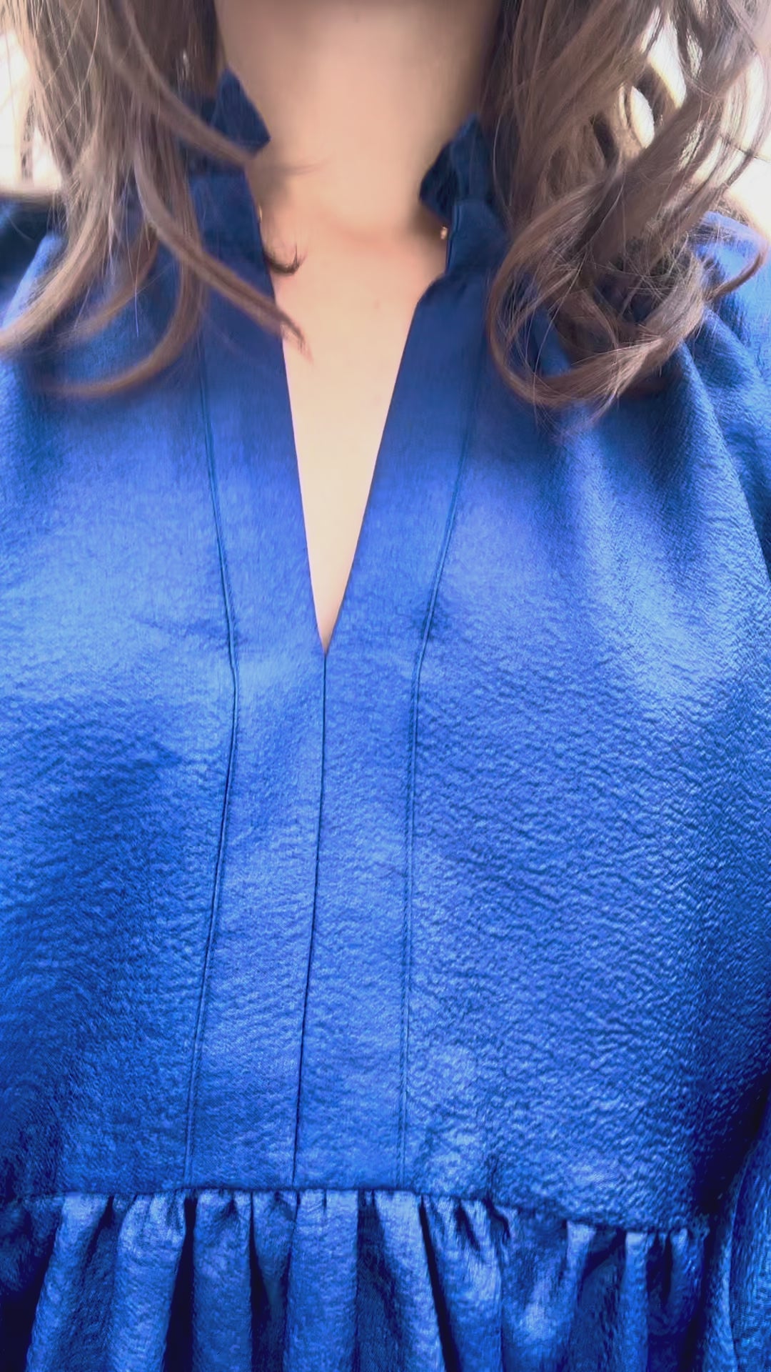 Stine Goya Blue Tiered Dress