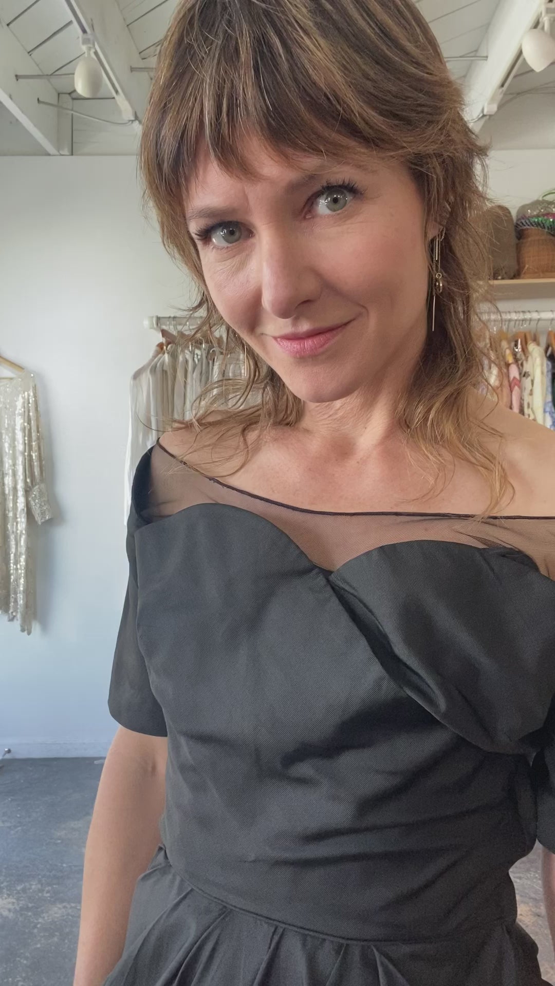 Vintage Ceil Chapman Classic Black Marilyn Monroe Dress