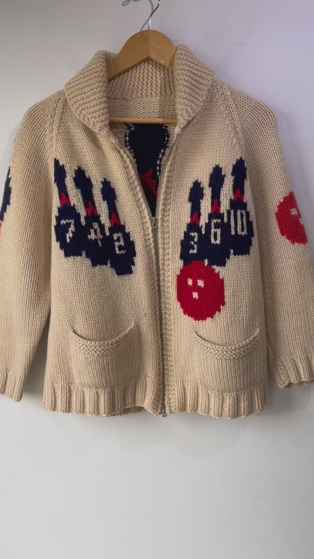 Vintage Cowichan Bowling Motif Sweater – The Curatorial Dept.