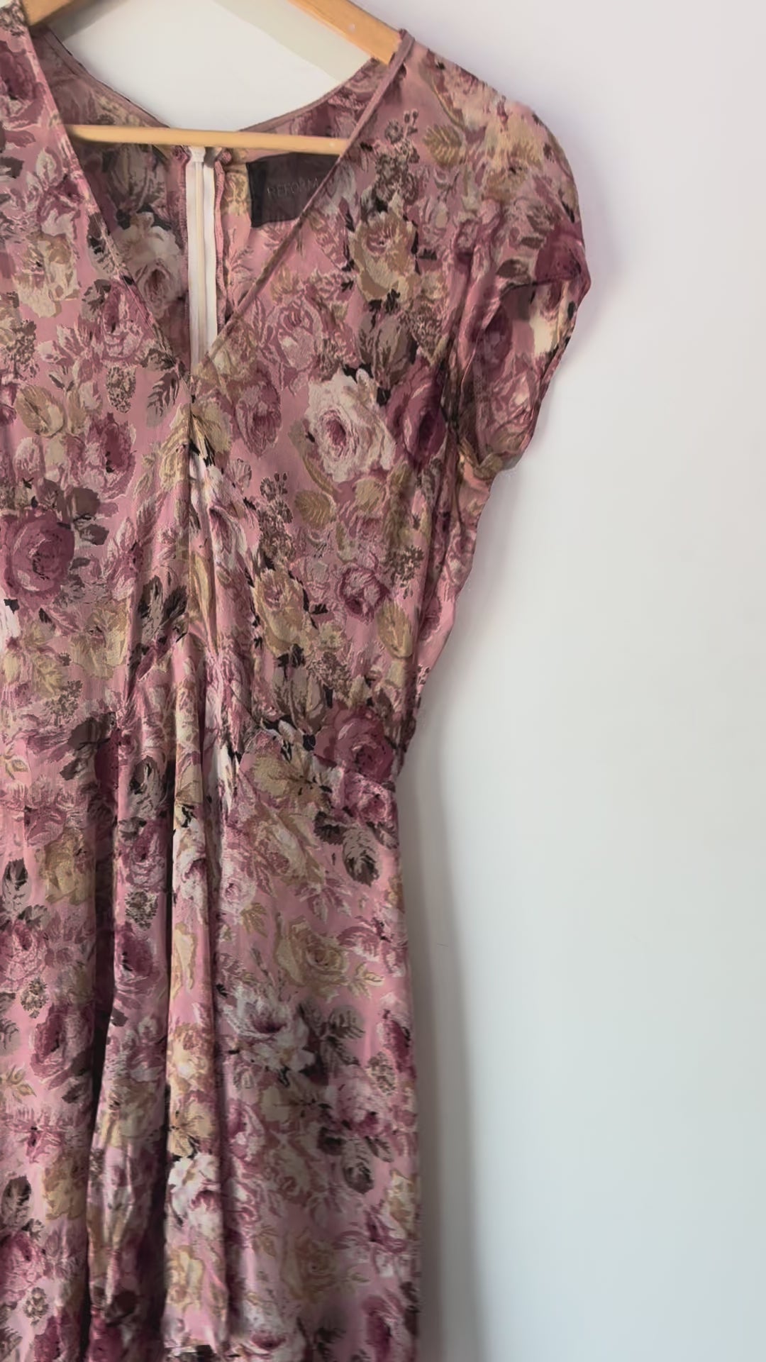 Reformation Pink Floral Mini Dress