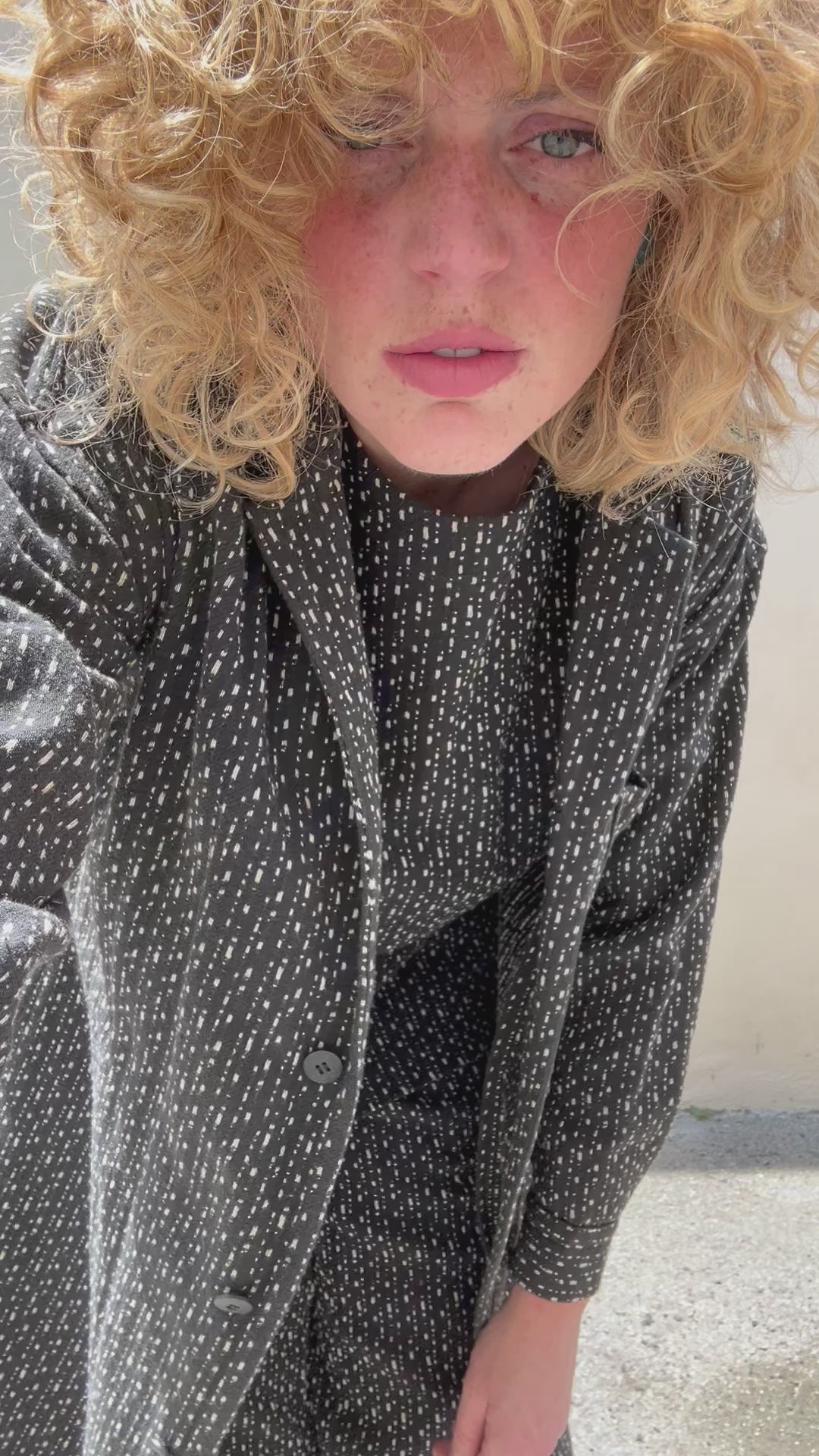 Vintage Issey Miyake Black and White Pattern Three-Piece Set – The