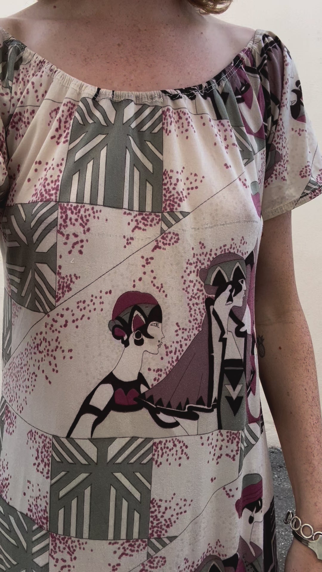 Vintage Art Deco Slip Dress