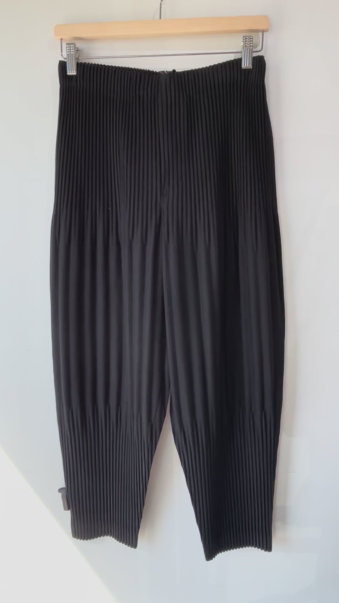 Issey Miyake Homme Plissé Black Accordion Pants